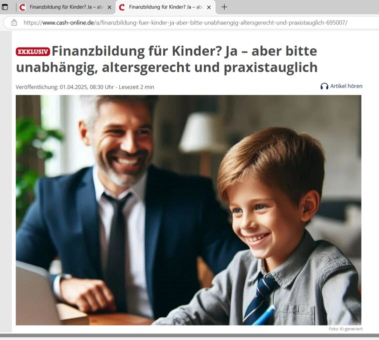Mein Gastartikel auf cash-online.de: Warum wir Finanzbildung für Kinder neu denken müssen